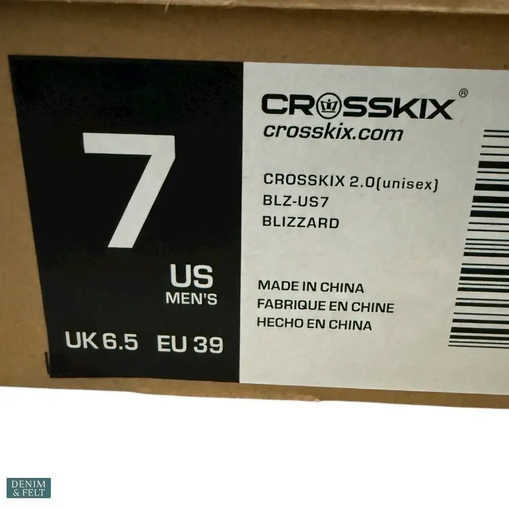 CrossKix 2.0 Blizzard White Aqua Closed Toe Water Shoes Men 7 /‎ Women 8.5 NEW!!